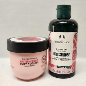 The Body Shop British Rose Body Yogurt & Shower Gel Set